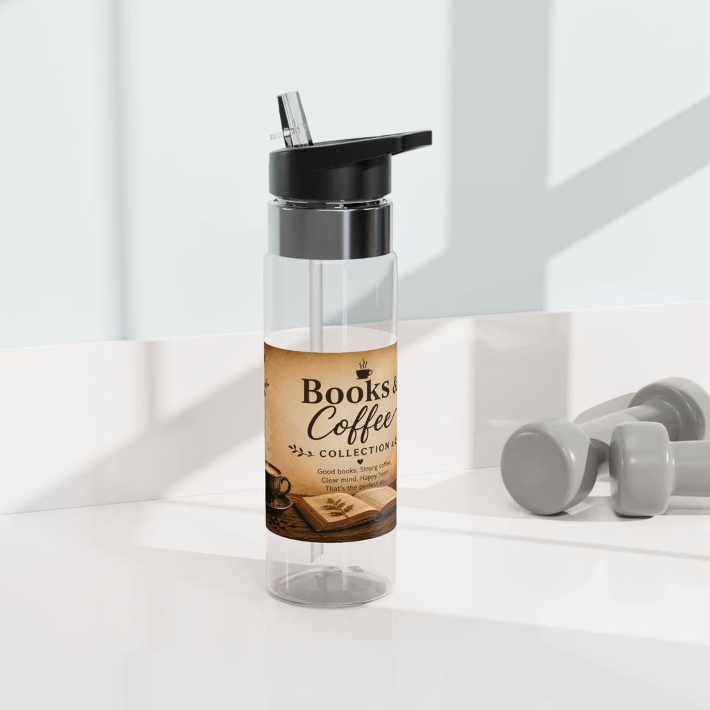 Books & Coffee 20oz Tritan Sport Bottle — Vintage Library Coffee Lover Water Bottle