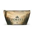 Forest Collection Accessory Pouch — Scenic Mountain & Pine Makeup Bag