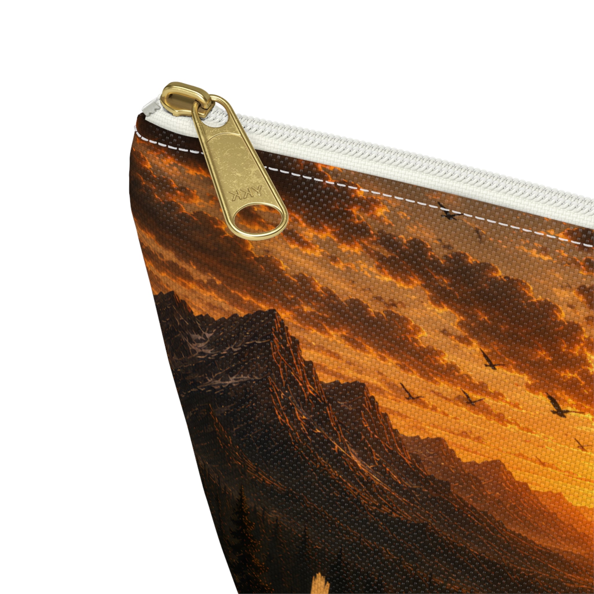 Wild & Free Accessory Pouch — Sunset Mountain Cosmetic Bag