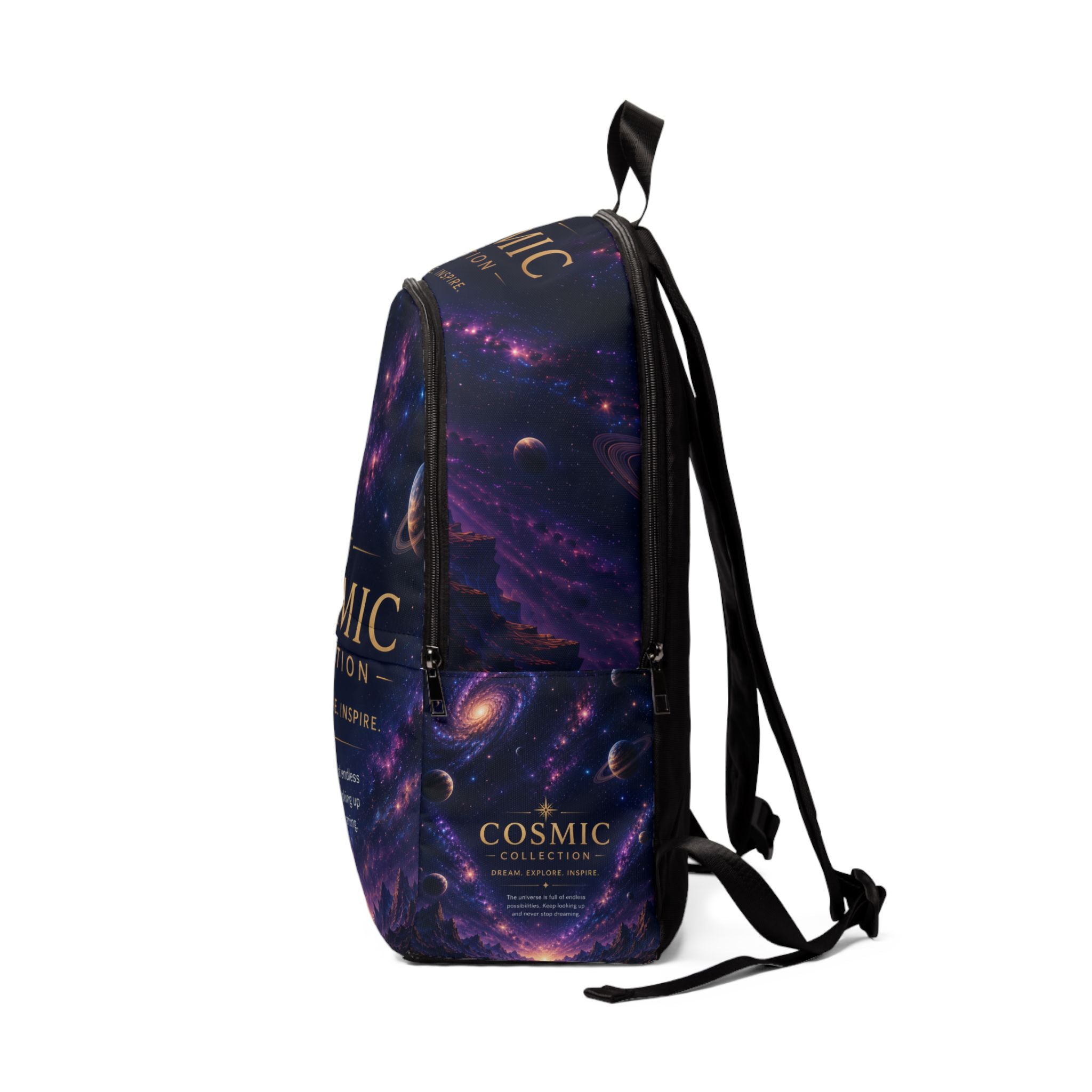 Cosmic Collection Backpack – Dream, Explore, Inspire Galaxy Print