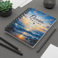 Ocean Dreams Spiral Journal — Beach Sunset Notebook for Mindful Writing & Travel Notes