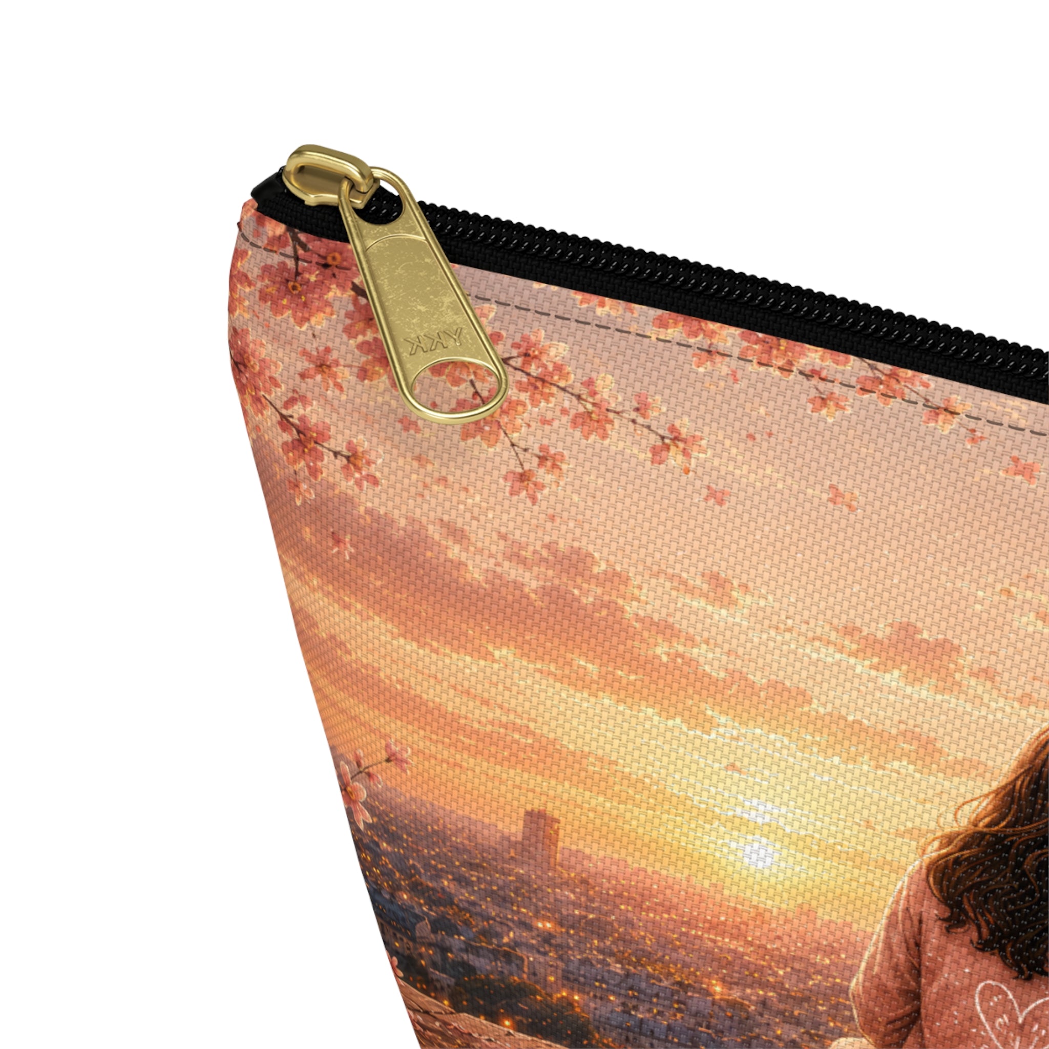 Girl & Boy Paris Sunset Cosmetic Bag Accessory Pouch
