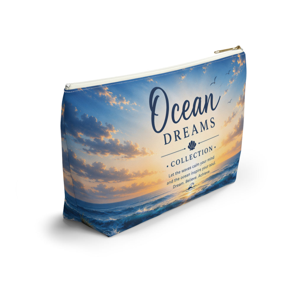 Ocean Dreams Accessory Pouch — Sea Sunset Cosmetic Bag