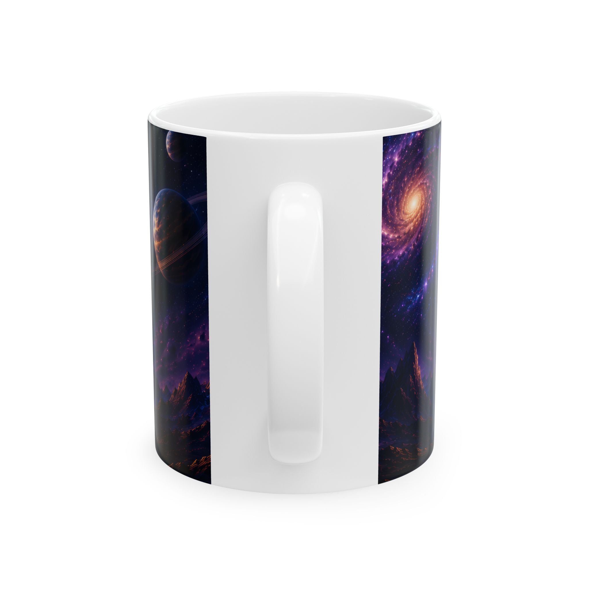 Cosmic Collection Ceramic Mug – Inspirational Space Art Coffee Mug, Galaxy Design, 11oz & 15oz