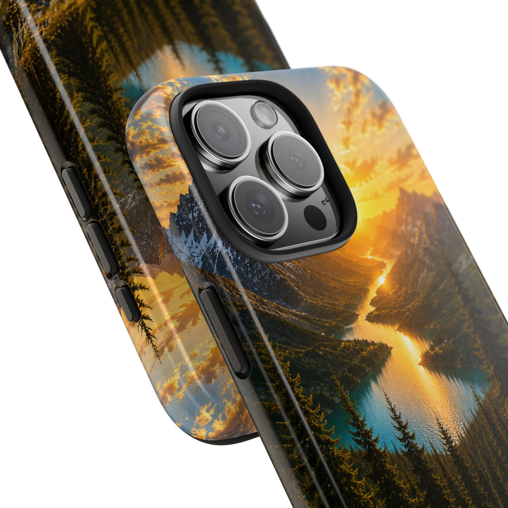 Adventure Awaits Phone Case — Scenic Mountain Landscape Protective Case
