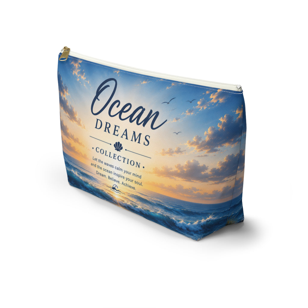 Ocean Dreams Accessory Pouch — Sea Sunset Cosmetic Bag