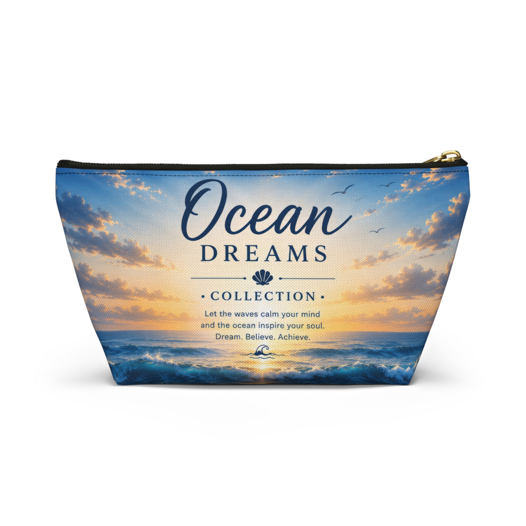 Ocean Dreams Accessory Pouch — Sea Sunset Cosmetic Bag