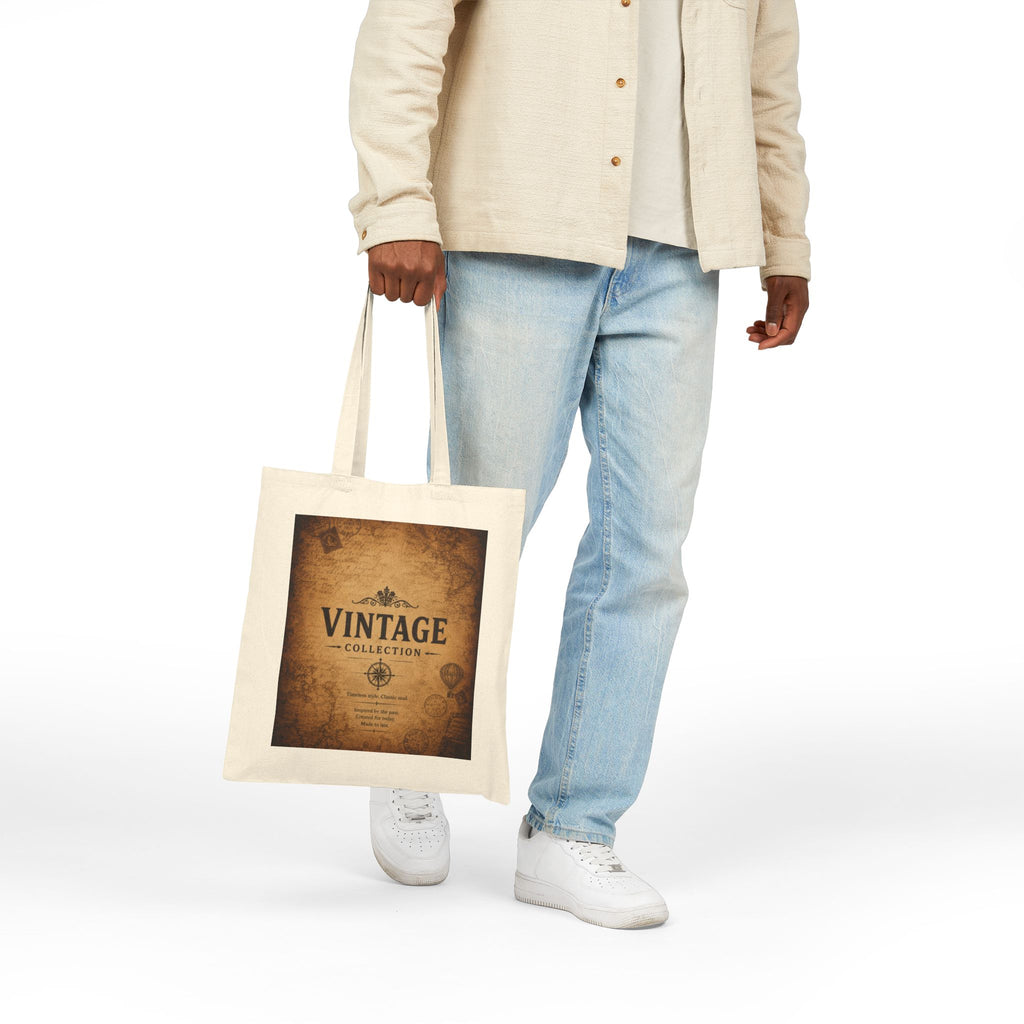 Vintage Map Tote Bag – 'Vintage Collection' Canvas Shopper