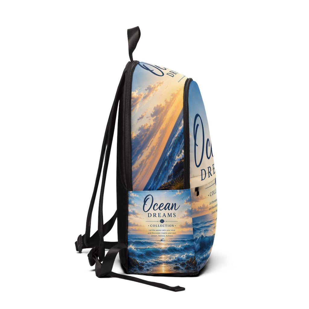 Ocean Dreams Backpack — Scenic Sunset Beach Print Travel Backpack
