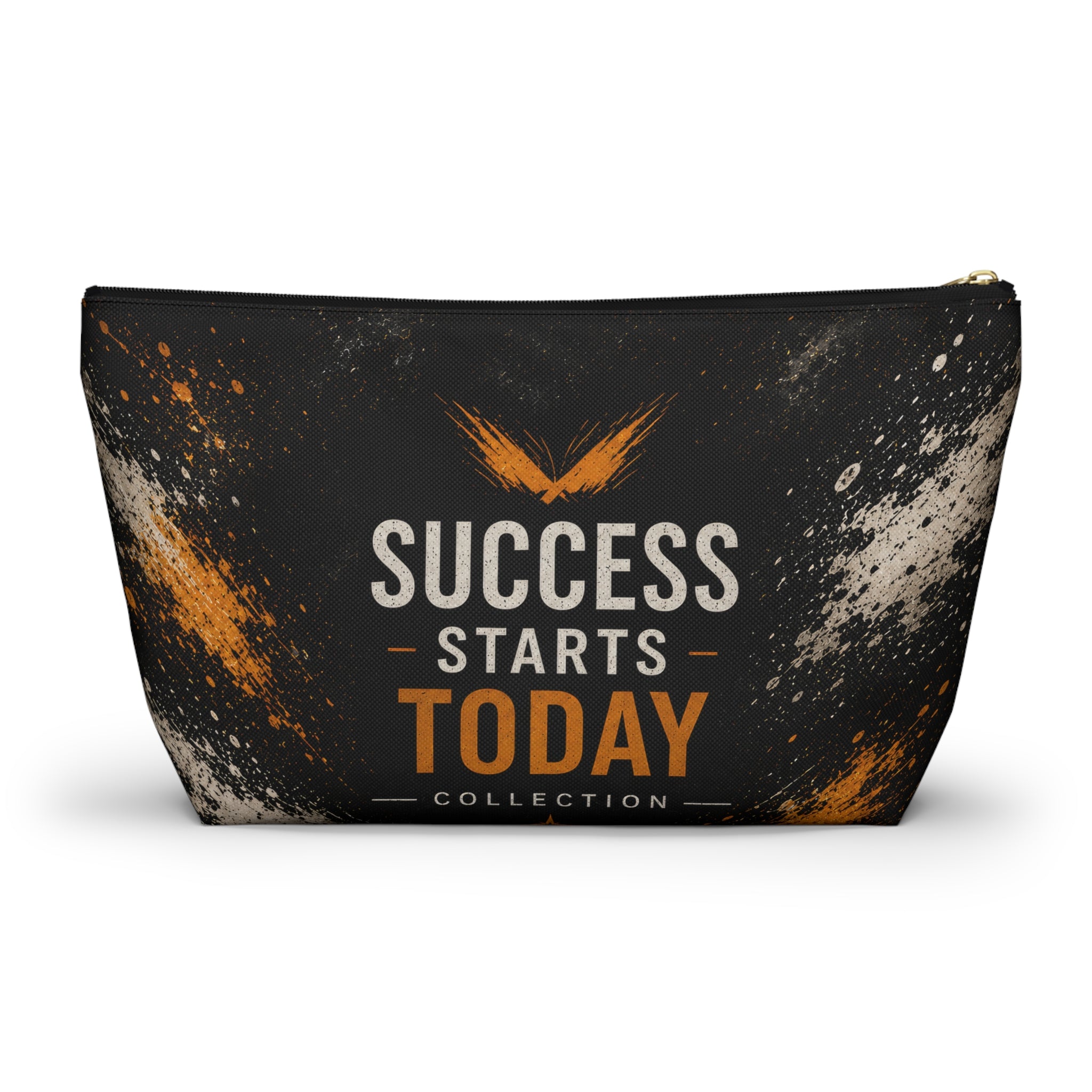 Success Starts Today Accessory Pouch — Motivational T-Bottom Pouch