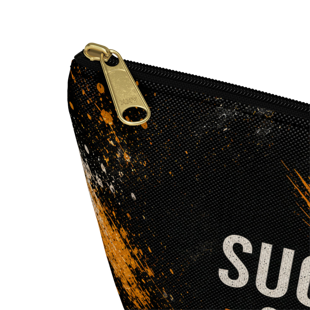 Success Starts Today Accessory Pouch — Motivational T-Bottom Pouch