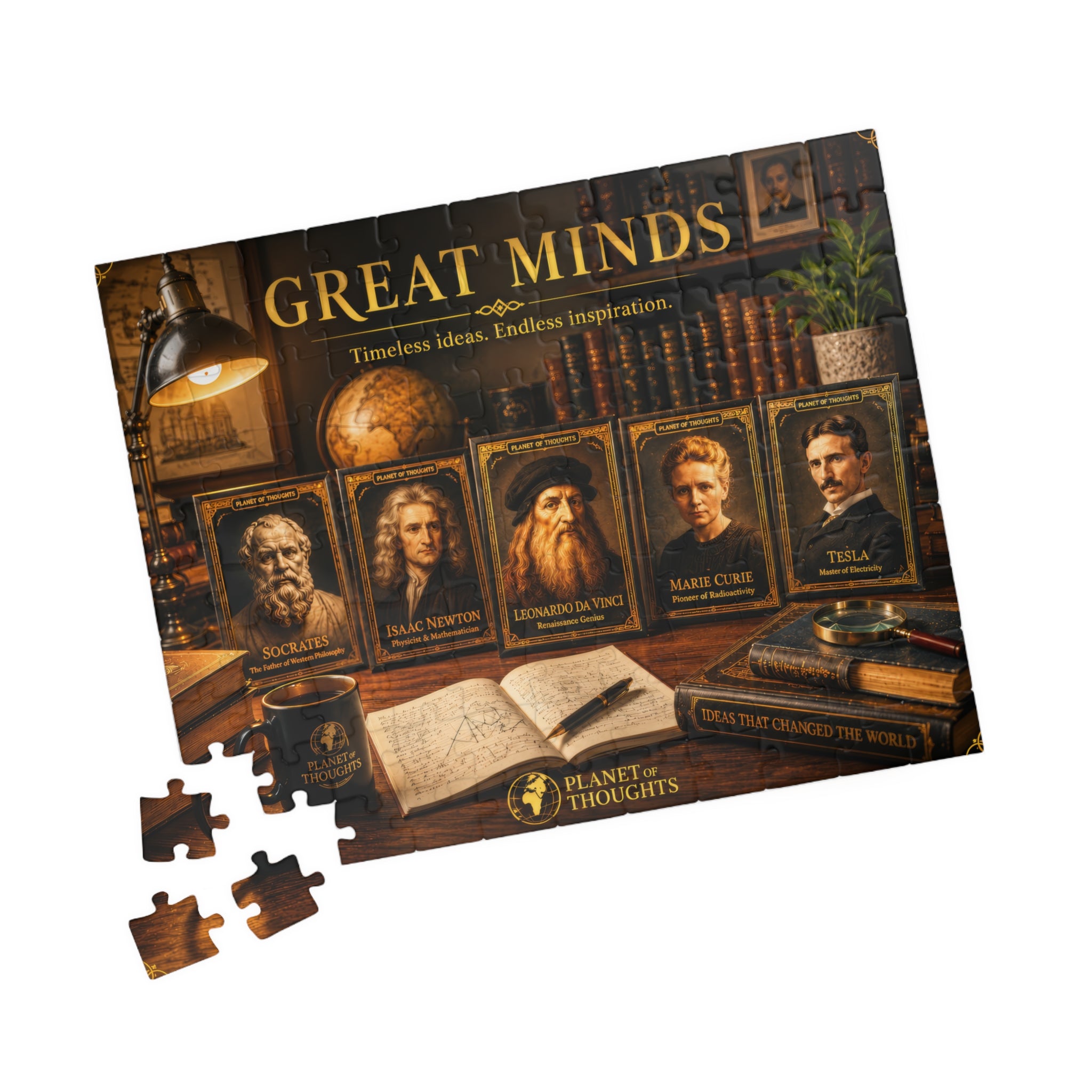 Great Minds Jigsaw Puzzle - 110 Pcs - Hor. — Famous Inventors & Scientists Collage (110–1014 pcs)