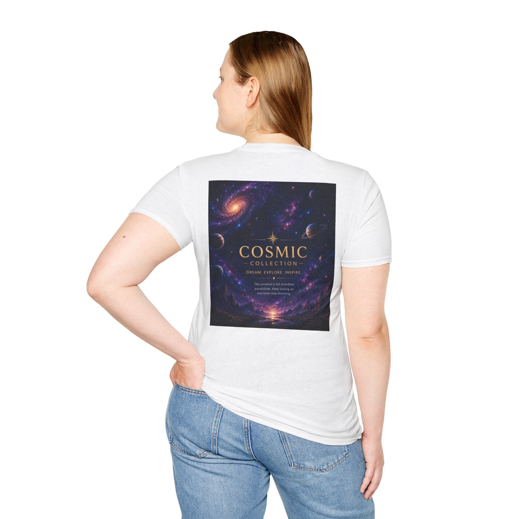 Cosmic Collection Galaxy Tee — 'COSMIC' Space Nebula Graphic T-Shirt