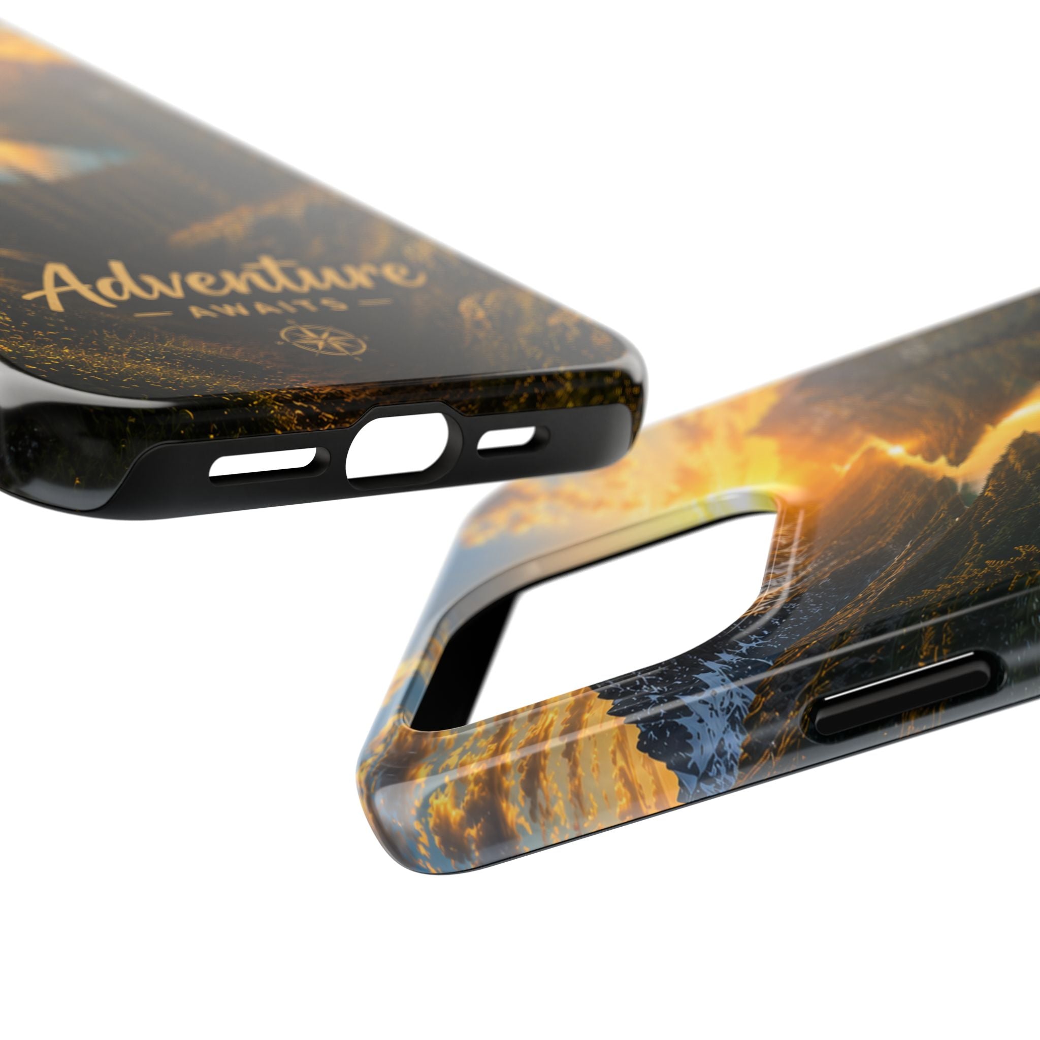 Adventure Awaits Phone Case — Scenic Mountain Landscape Protective Case