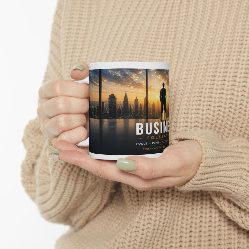 Business Ceramic Mug (11oz, 15oz) | Office Coffee Mug | Planet of Thoughts