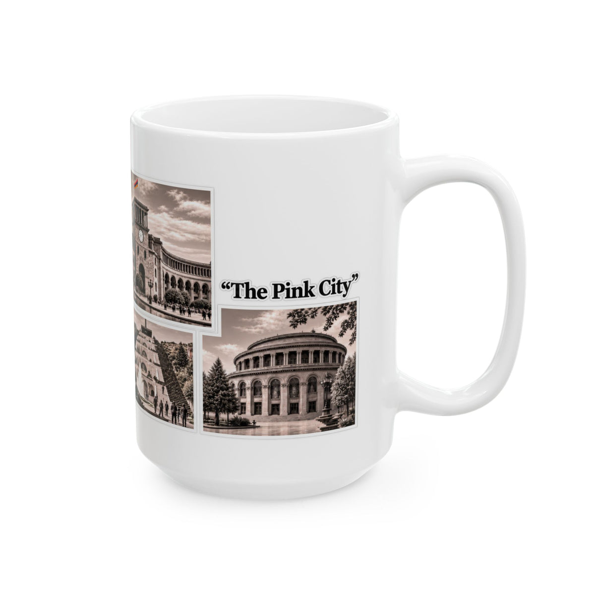 Yerevan Photo Collage Ceramic Mug – Armenian Souvenir Gift (11oz & 15oz)