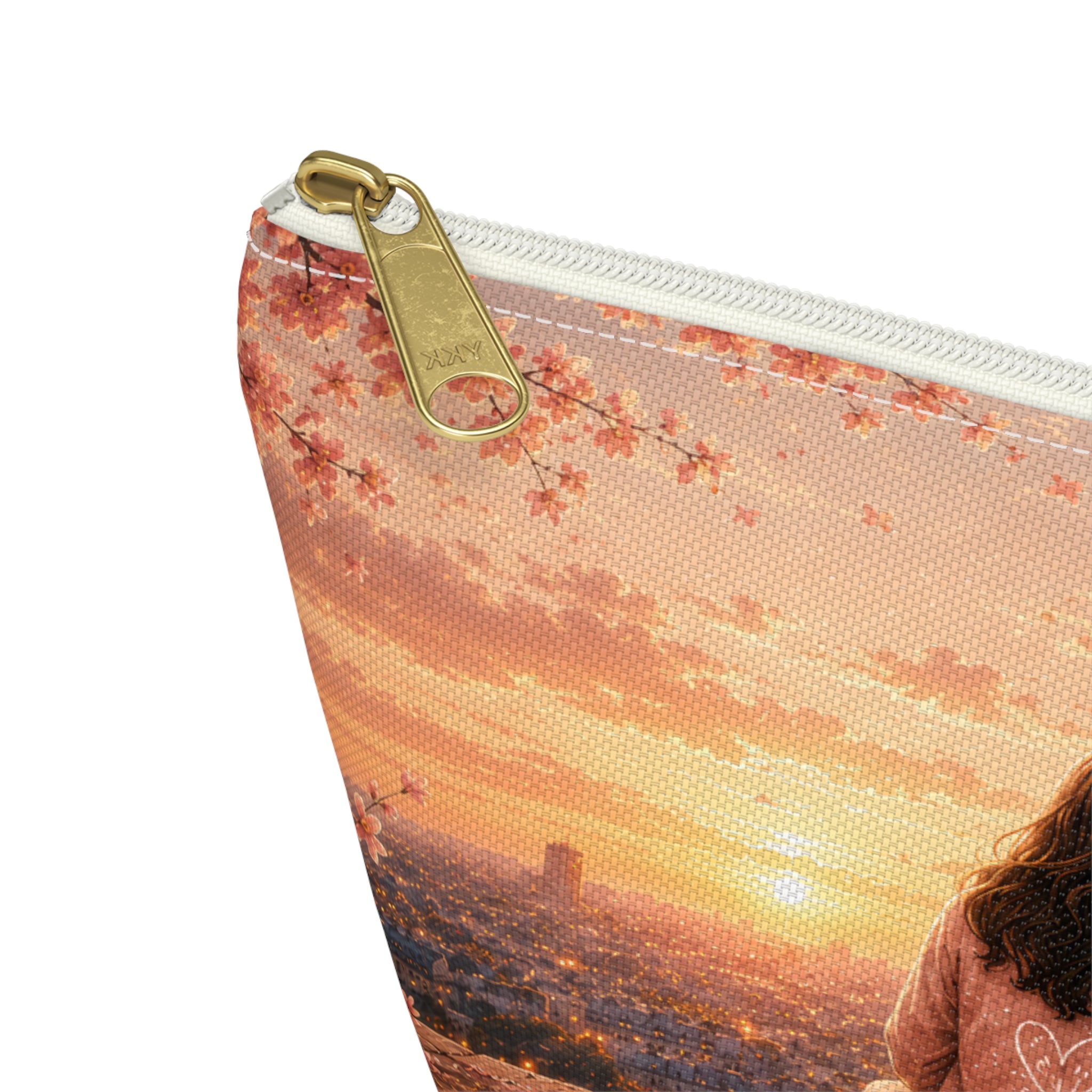 Girl & Boy Paris Sunset Cosmetic Bag Accessory Pouch