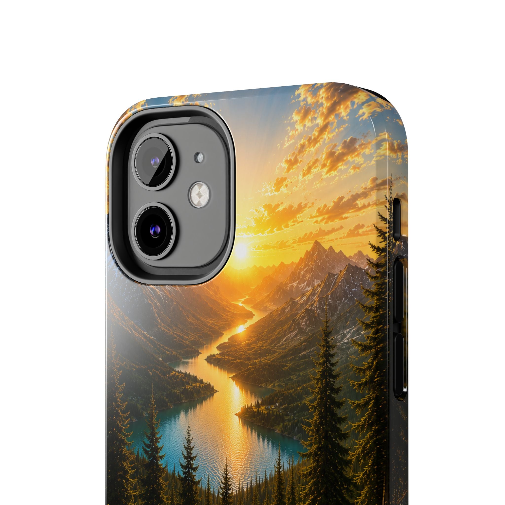 Adventure Awaits Phone Case — Scenic Mountain Landscape Protective Case