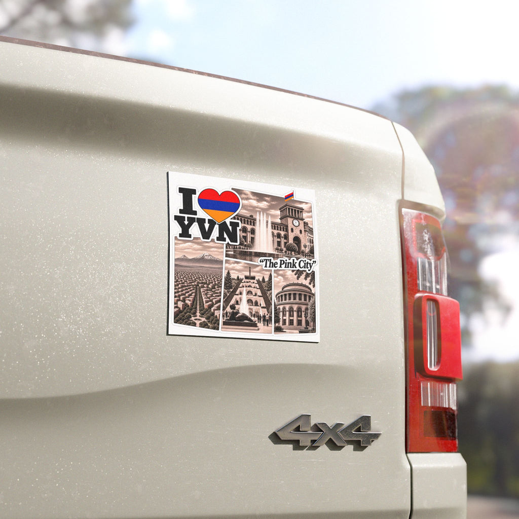 Yerevan Car Magnet — I Love YVN Armenian Souvenir