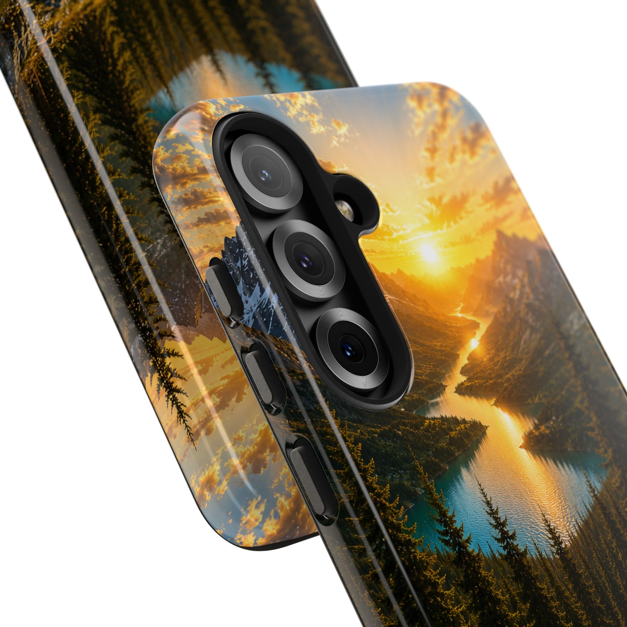 Adventure Awaits Phone Case — Scenic Mountain Landscape Protective Case