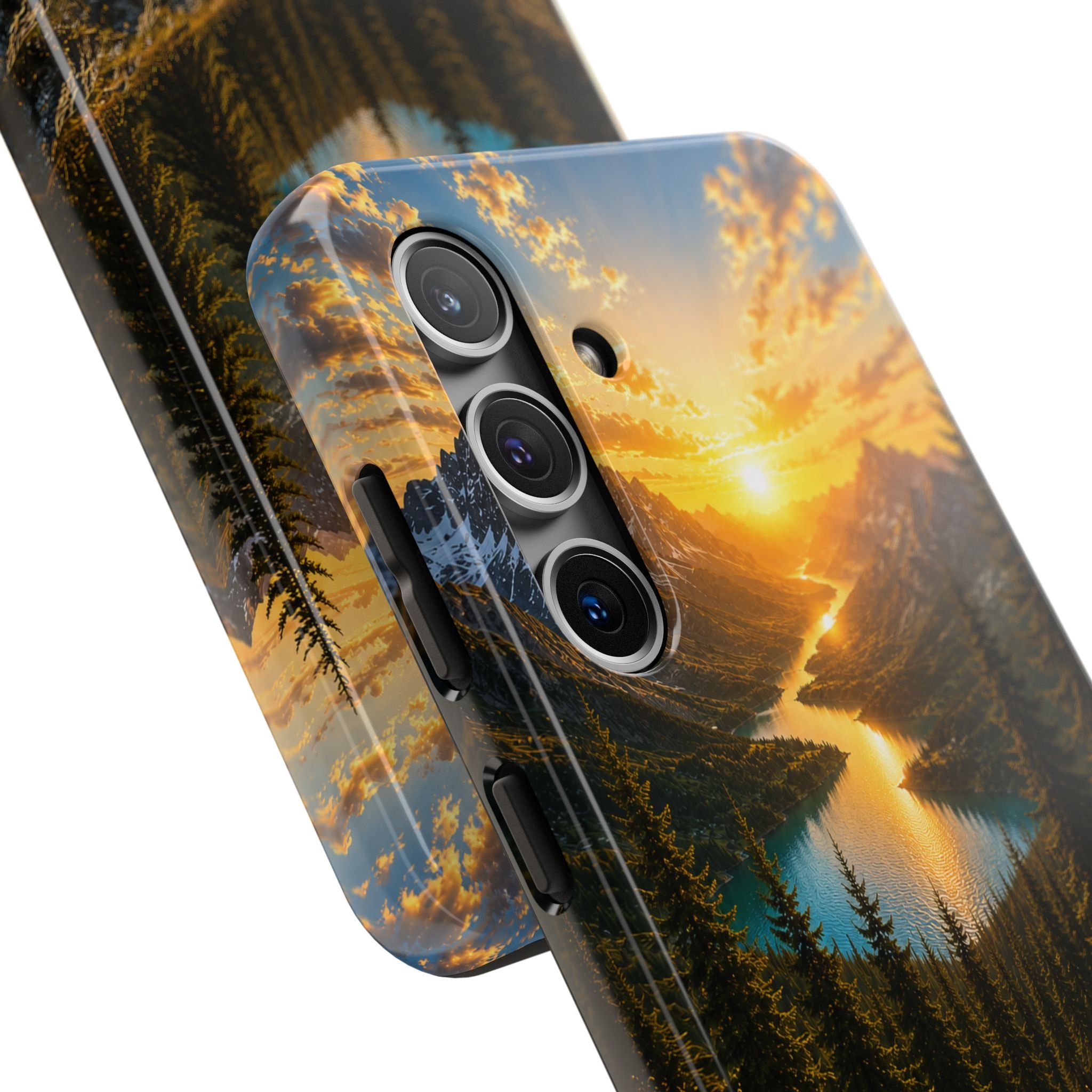 Adventure Awaits Phone Case — Scenic Mountain Landscape Protective Case