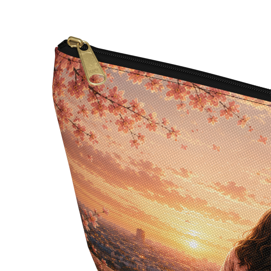 Girl & Boy Paris Sunset Cosmetic Bag Accessory Pouch
