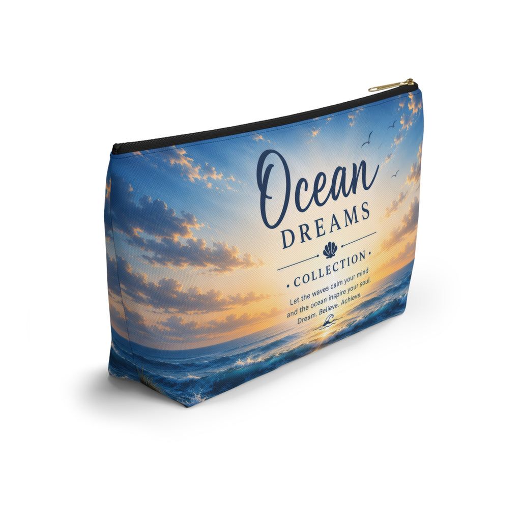Ocean Dreams Accessory Pouch — Sea Sunset Cosmetic Bag
