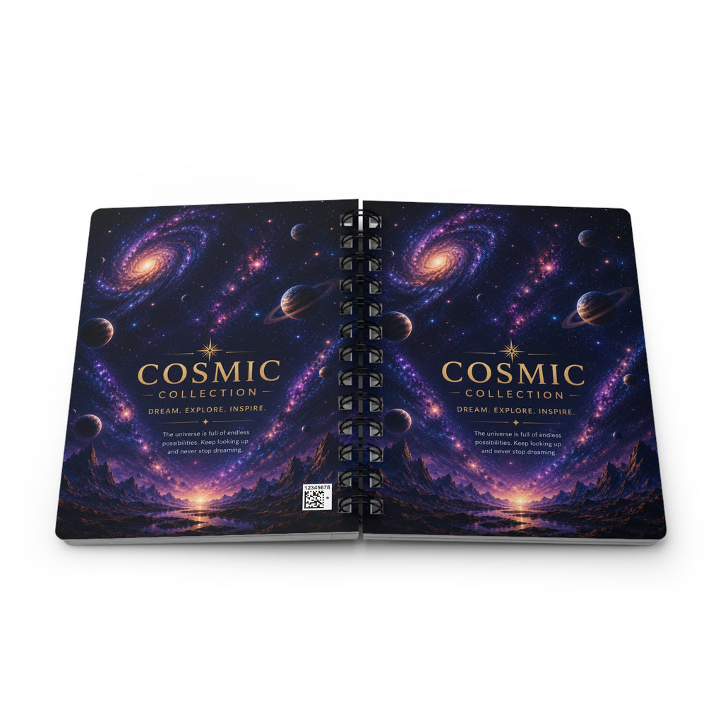 Cosmic Spiral Journal — 'Cosmic Collection: Dream. Explore. Inspire.' Galaxy Notebook for Stargazers & Writers