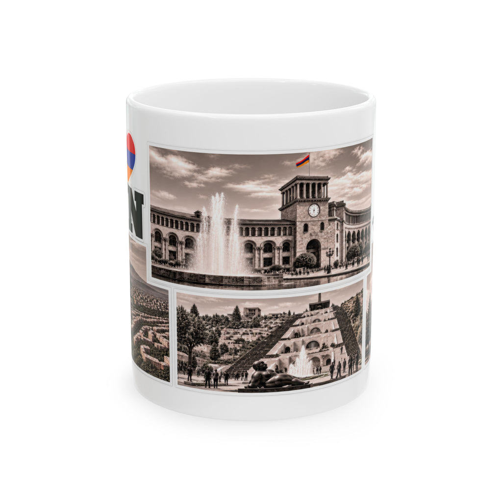 Yerevan Photo Collage Ceramic Mug – Armenian Souvenir Gift (11oz & 15oz)