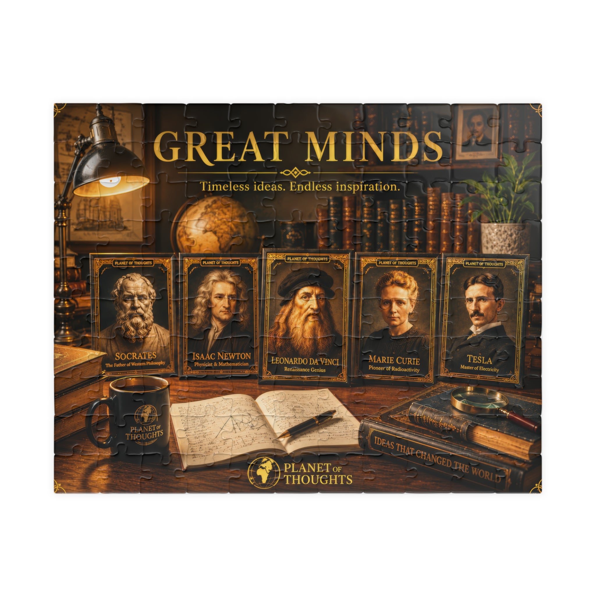 Great Minds Jigsaw Puzzle - 110 Pcs - Hor. — Famous Inventors & Scientists Collage (110–1014 pcs)