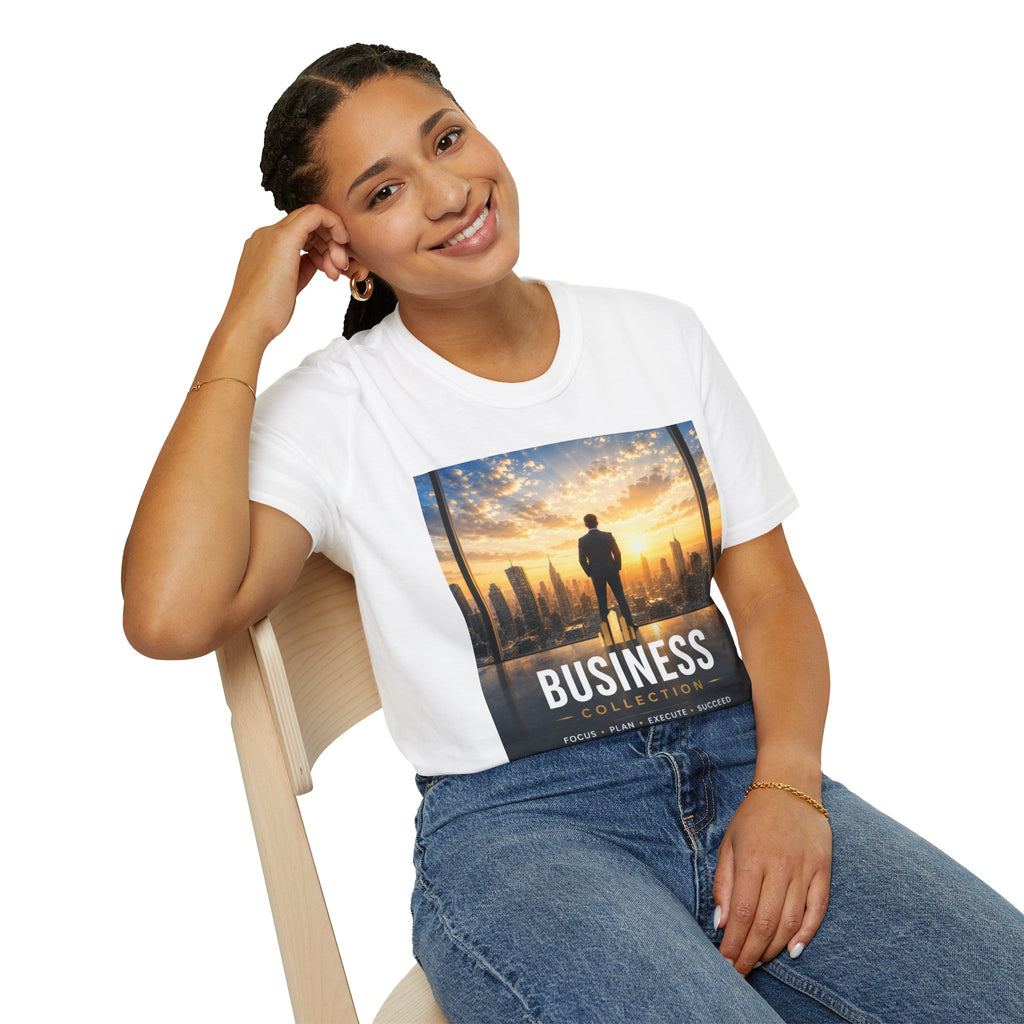 Business Collection T-Shirt — Inspirational City Skyline Success Tee