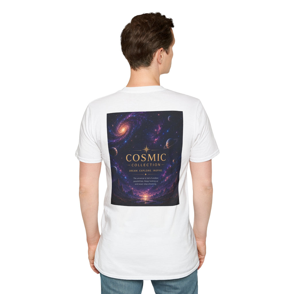 Cosmic Collection Galaxy Tee — 'COSMIC' Space Nebula Graphic T-Shirt