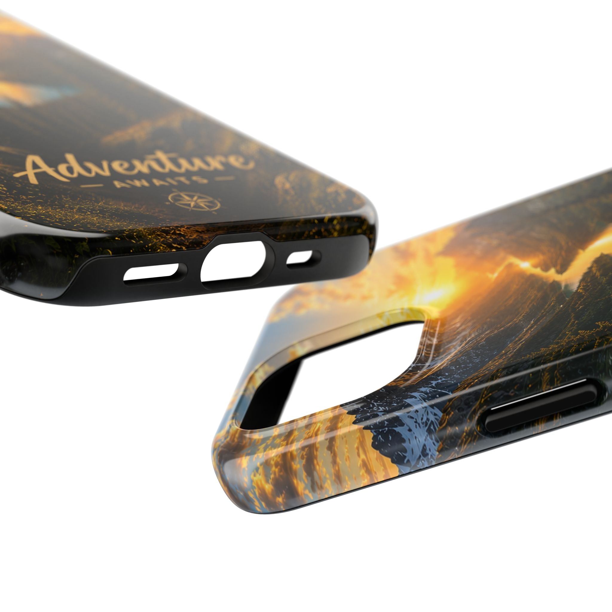 Adventure Awaits Phone Case — Scenic Mountain Landscape Protective Case