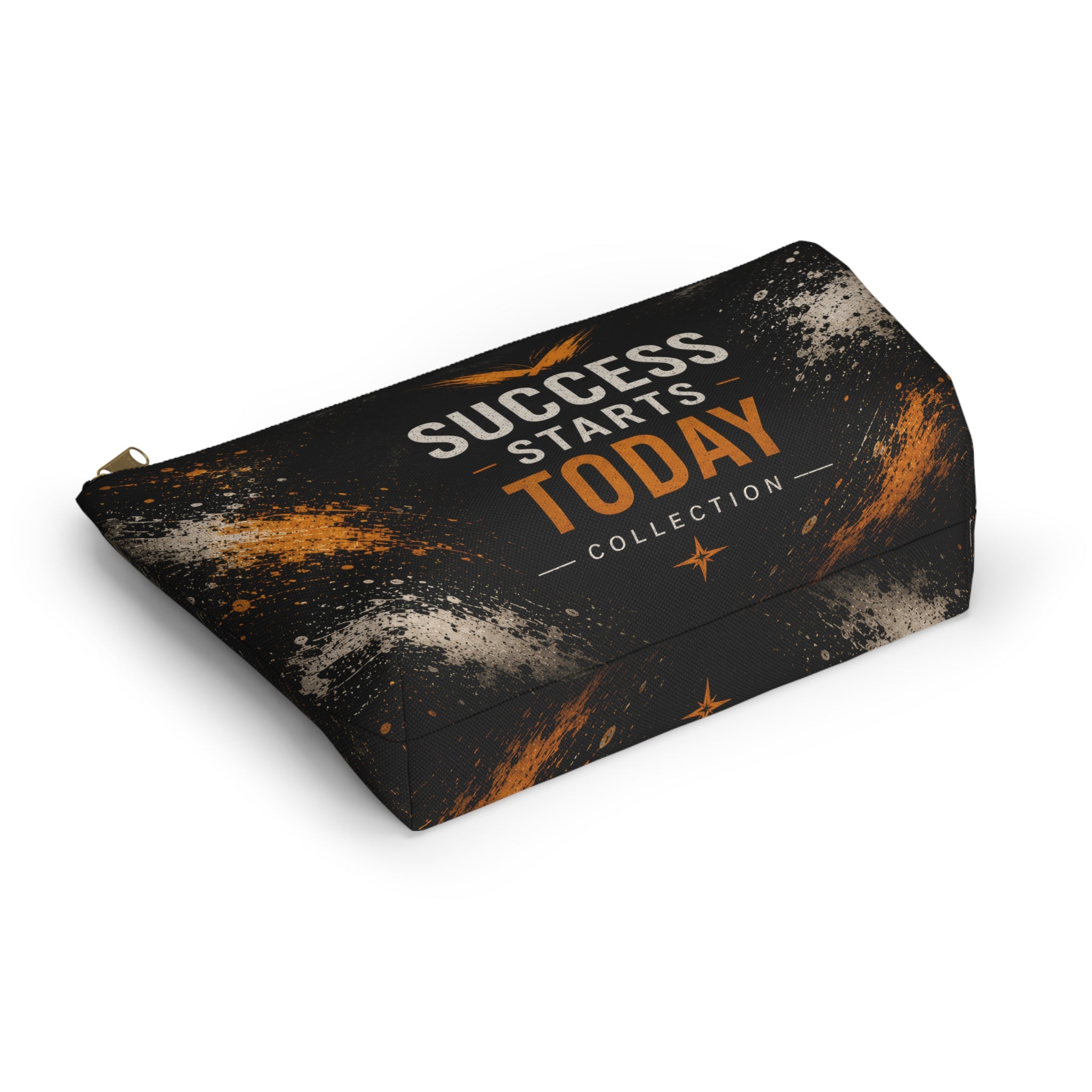 Success Starts Today Accessory Pouch — Motivational T-Bottom Pouch