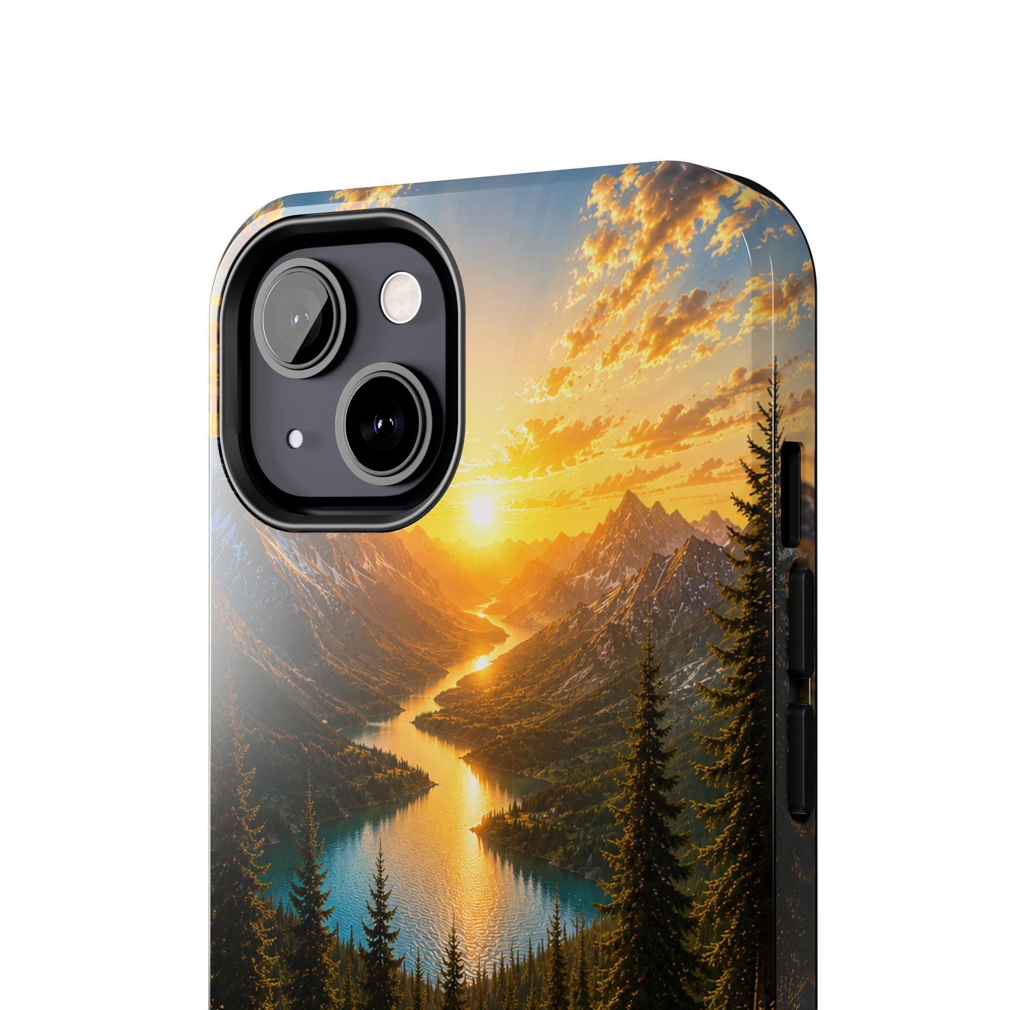 Adventure Awaits Phone Case — Scenic Mountain Landscape Protective Case