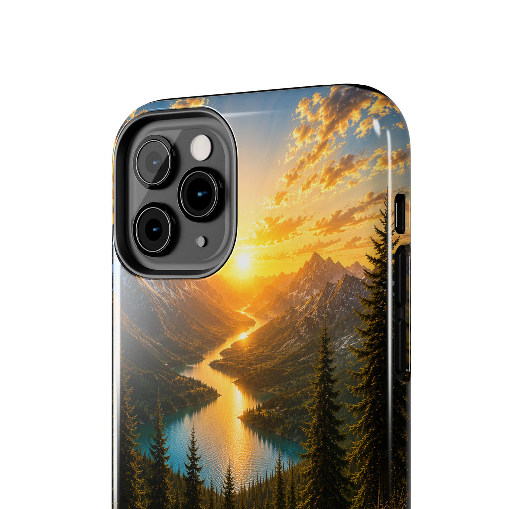 Adventure Awaits Phone Case — Scenic Mountain Landscape Protective Case
