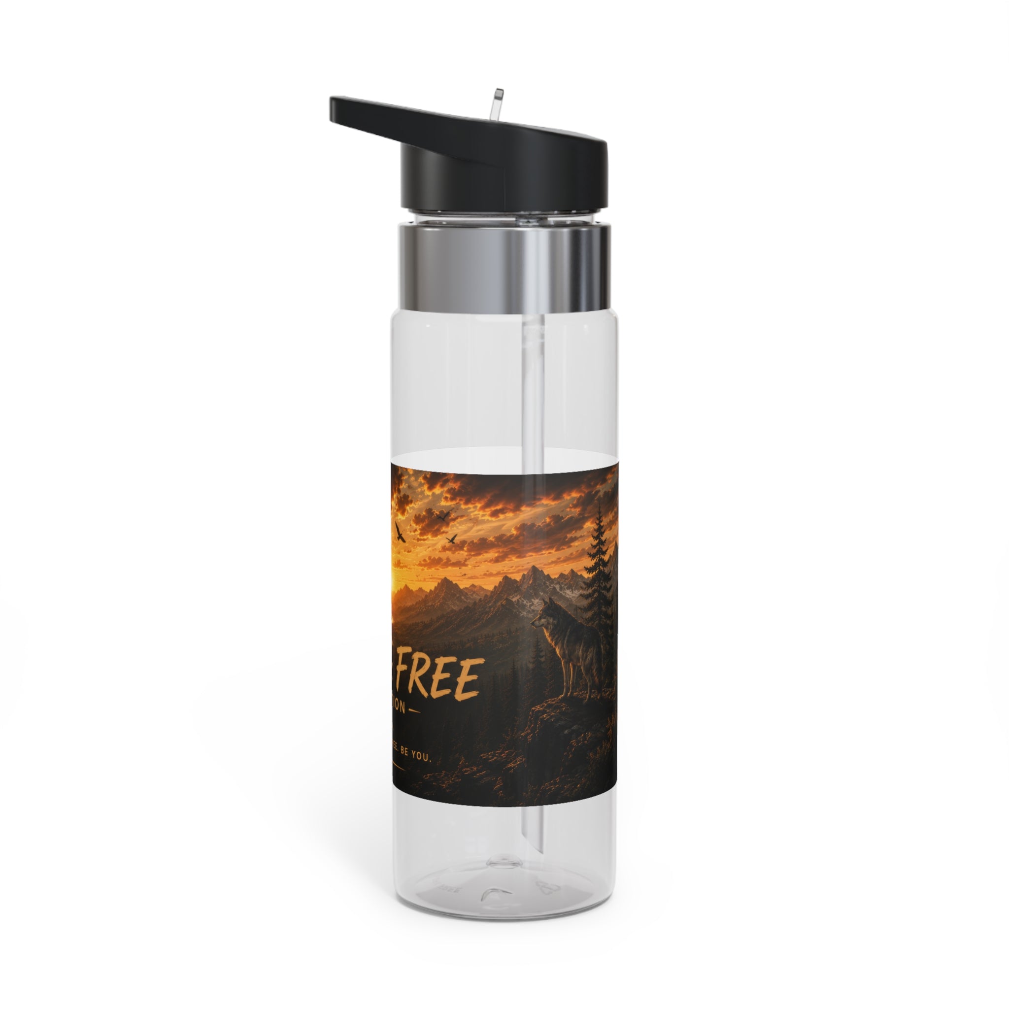 Wild & Free Sunset Mountain Sport Bottle — 20oz Tritan Water Bottle