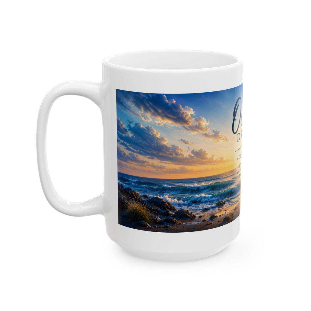 Ocean Ceramic Mug (11oz, 15oz) | Coastal Coffee Mug | Planet of Thoughts