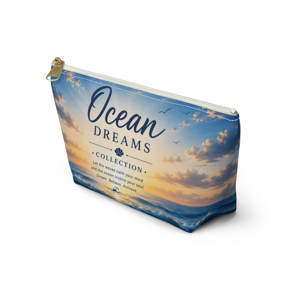 Ocean Dreams Accessory Pouch — Sea Sunset Cosmetic Bag
