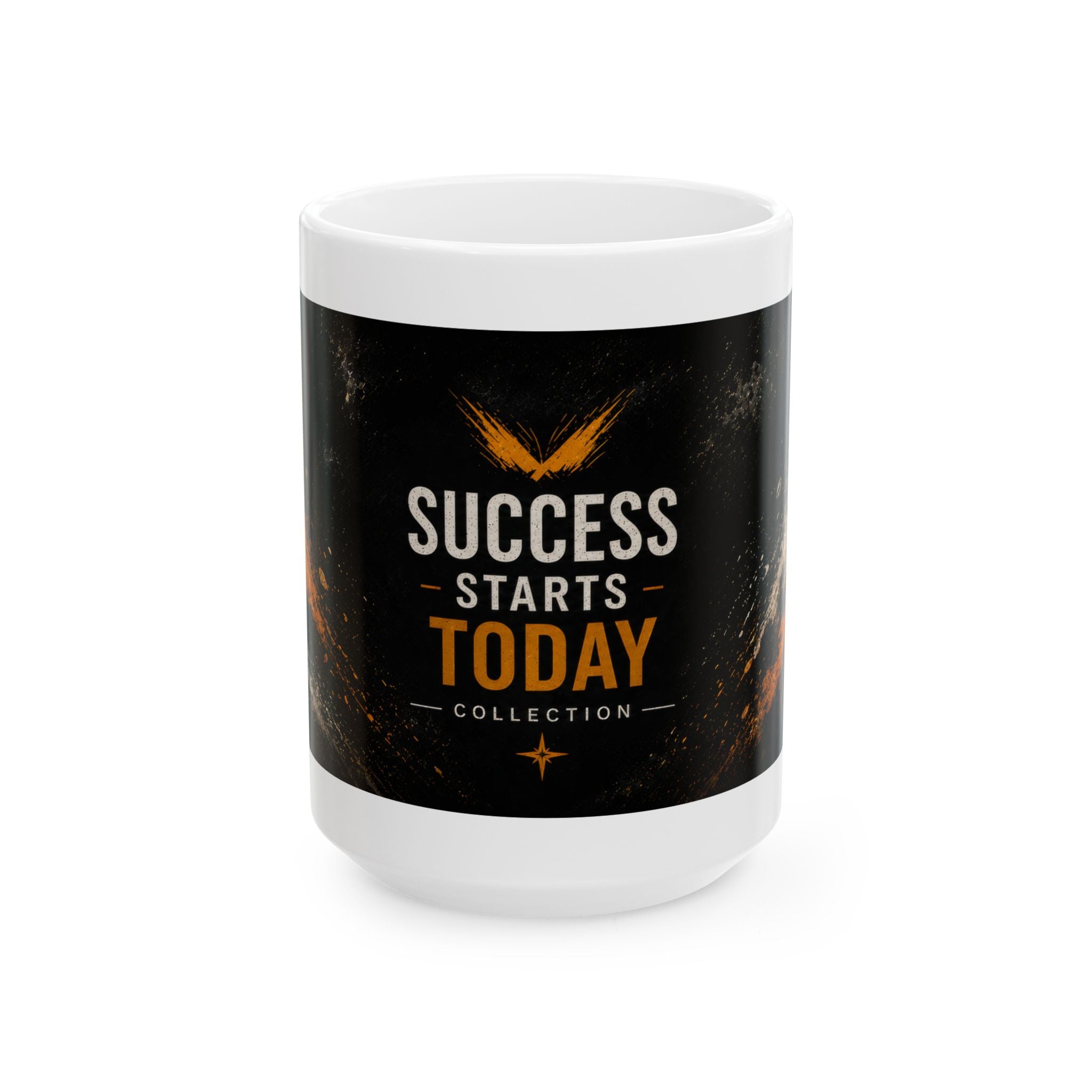Success Starts Today Ceramic Mug (11oz, 15oz) | Motivational Coffee Mug | Planet of Thoughts