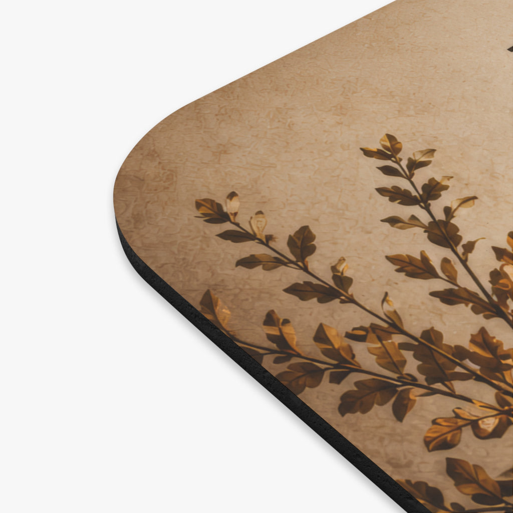 Books & Coffee Mouse Pad – Cozy Vintage Reading Desk Accessory | Planet of Thoughts
