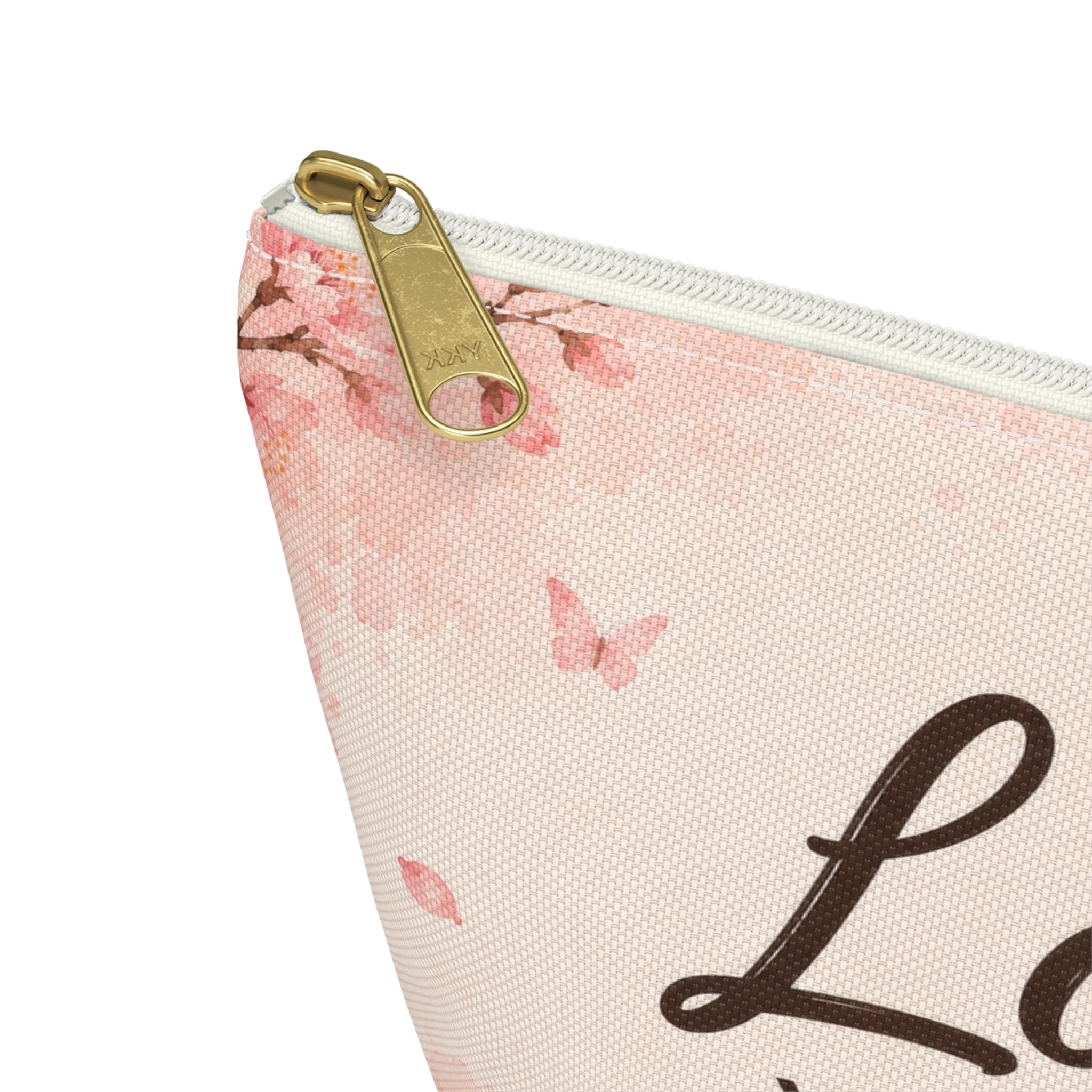 Love Yourself Floral Accessory Pouch