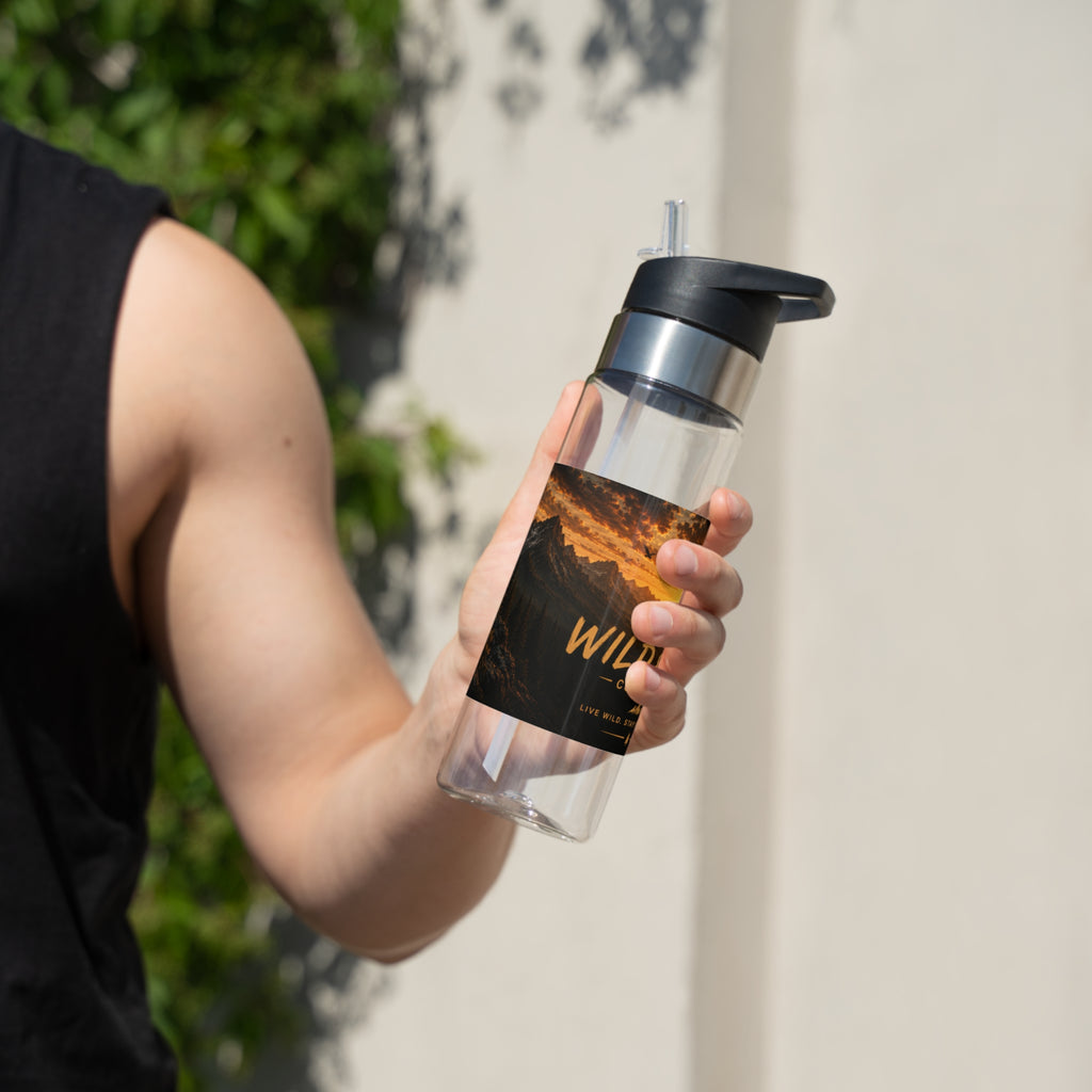 Wild & Free Sunset Mountain Sport Bottle — 20oz Tritan Water Bottle