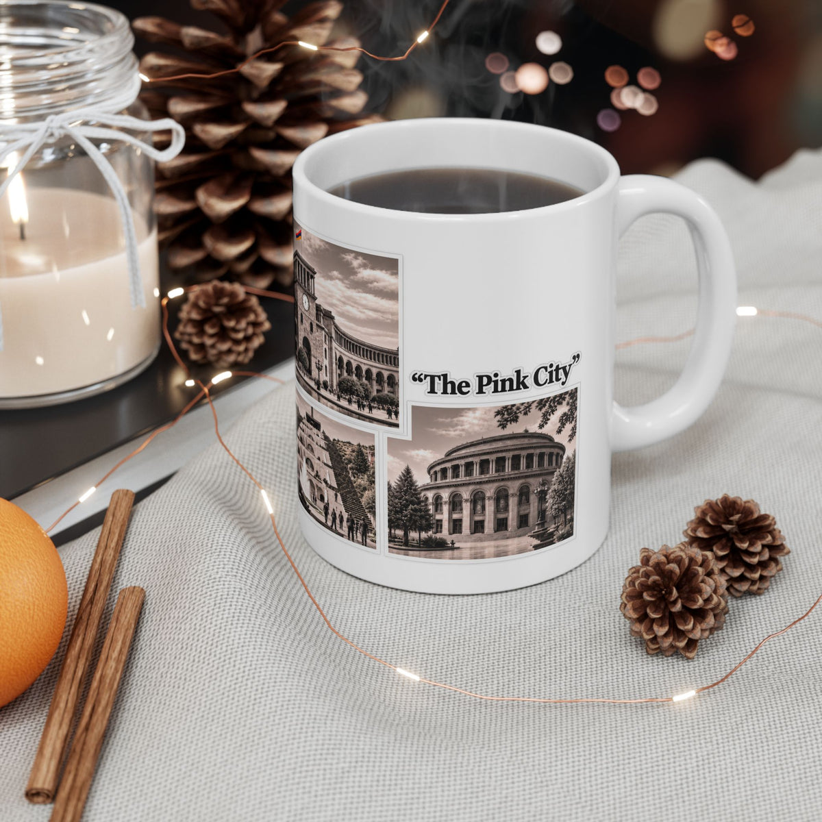 Yerevan Photo Collage Ceramic Mug – Armenian Souvenir Gift (11oz & 15oz)