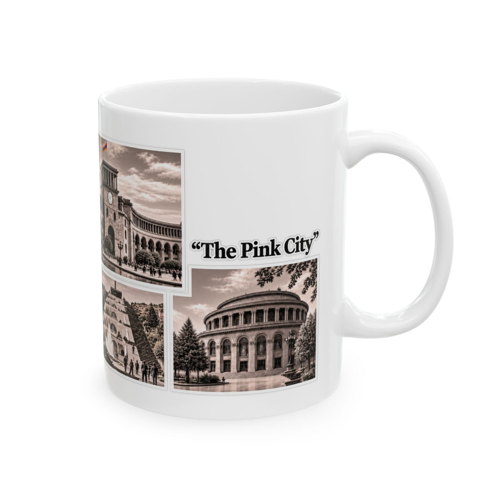 Yerevan Photo Collage Ceramic Mug – Armenian Souvenir Gift (11oz & 15oz)