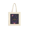 Cosmic Galaxy Tote Bag — 'COSMIC' Space Poster Canvas Tote
