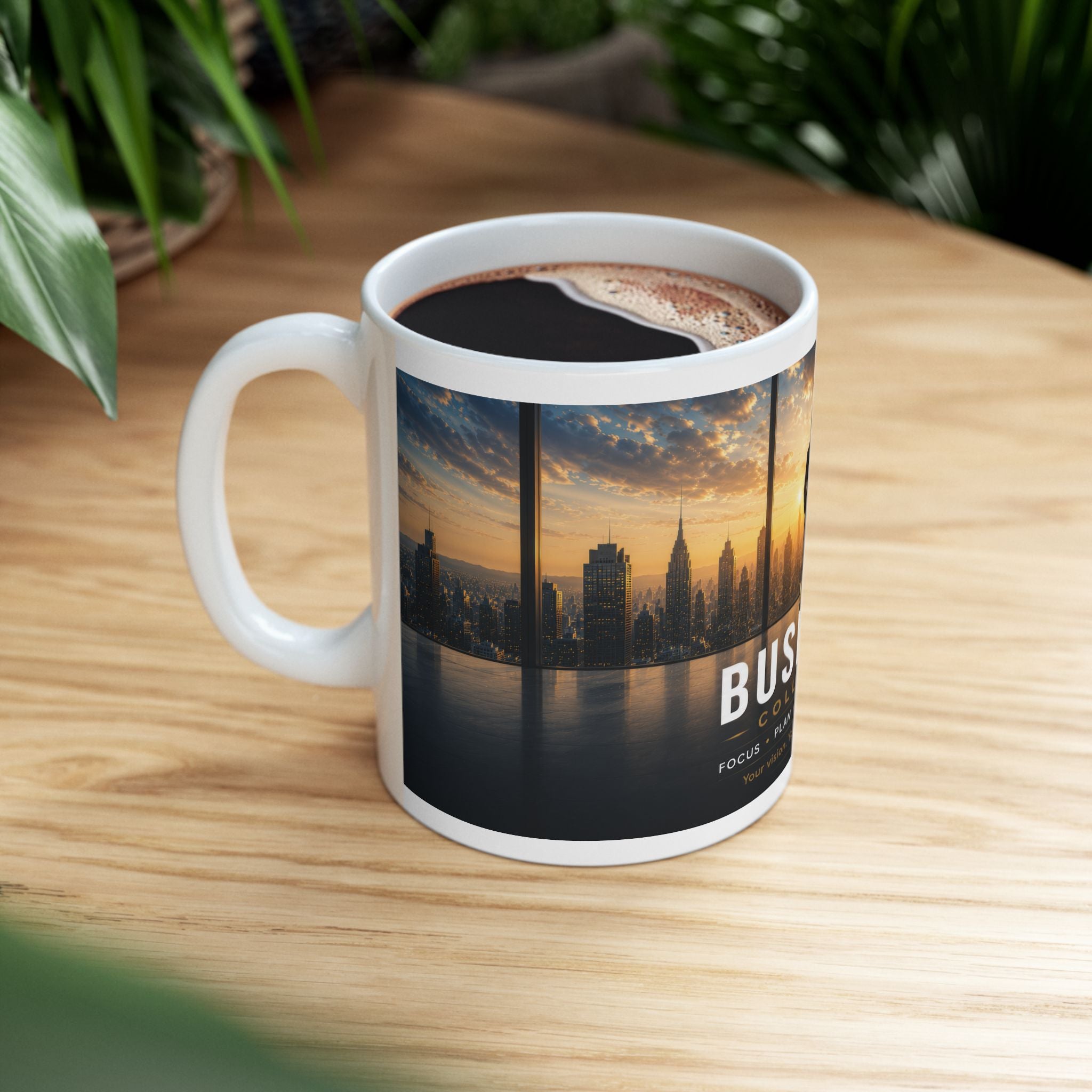 Business Ceramic Mug (11oz, 15oz) | Office Coffee Mug | Planet of Thoughts