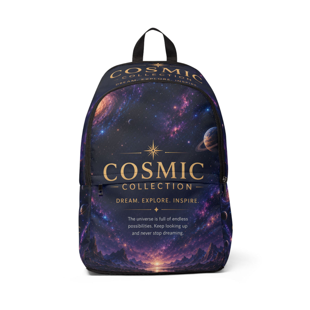 Cosmic Collection Backpack – Dream, Explore, Inspire Galaxy Print