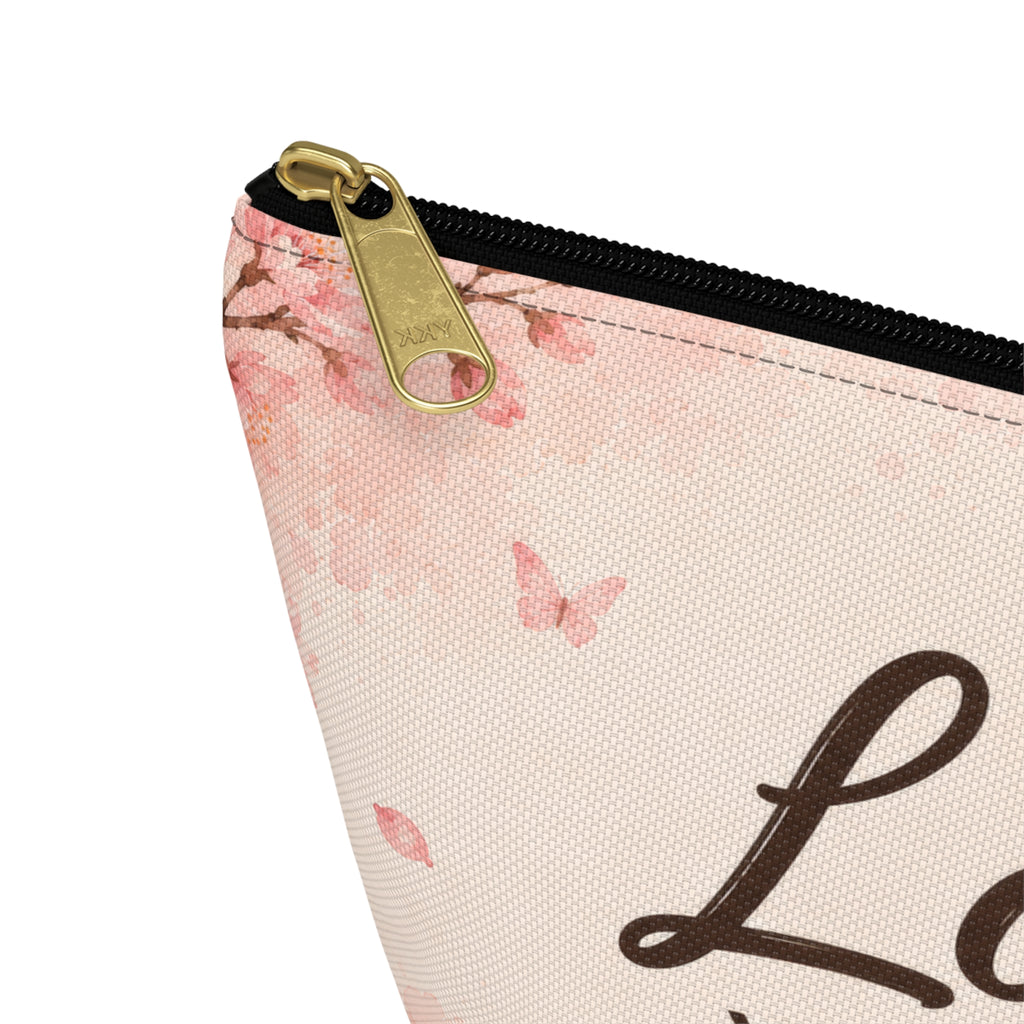 Love Yourself Floral Accessory Pouch