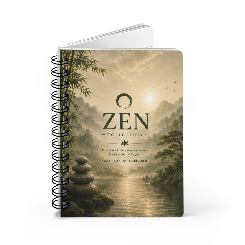 Zen Collection Spiral Journal — Guided Mindfulness Notebook